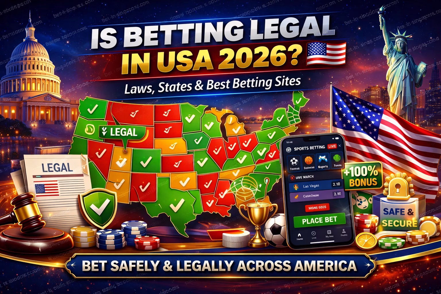 Is Betting Legal in USA 2026? US Full Guide to Laws, Apps & Casinos